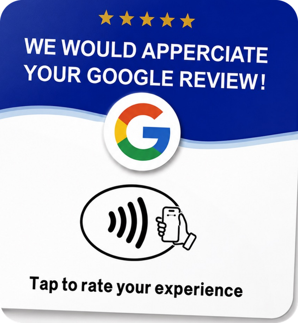 A1 CONNECT Google Review NFC card